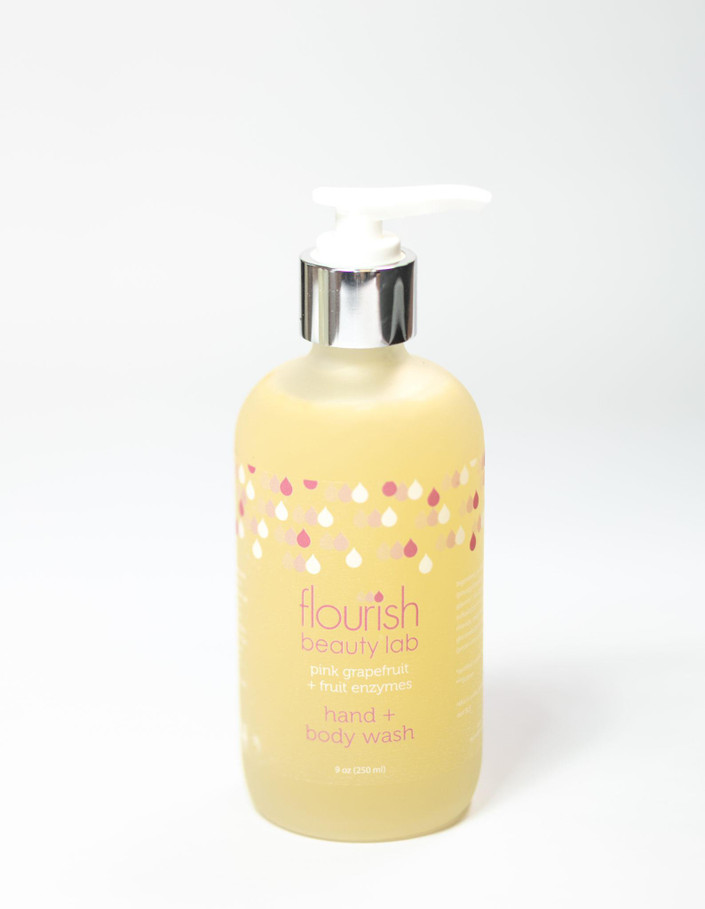 Flourish Pink Grapefruit + Fruit Enzymes Hand+Body Wash