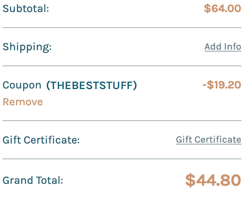 How to spot your 30% off Blissoma discount