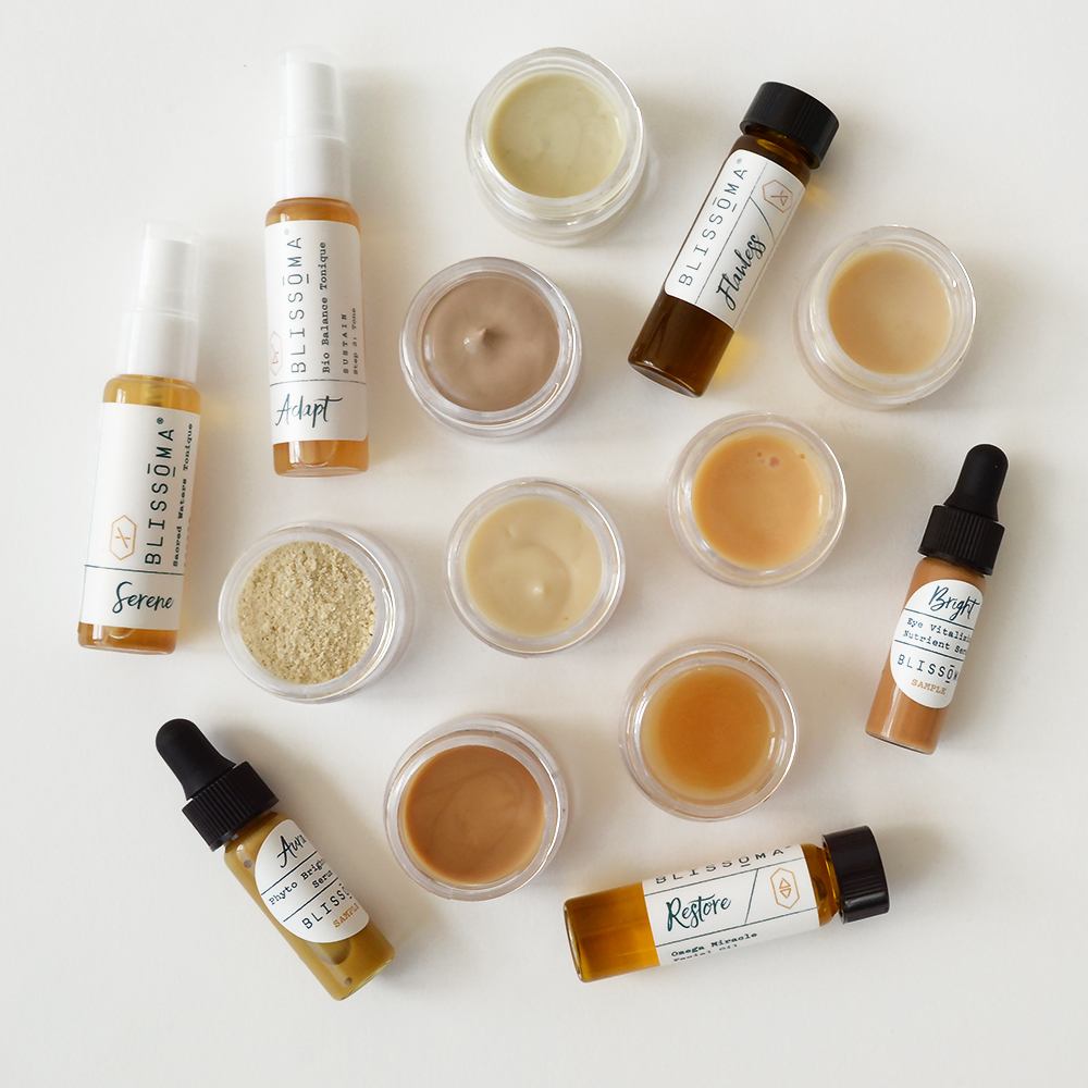 Try sample sizes of Blissoma's clinically proven natural skincare for sensitive skin