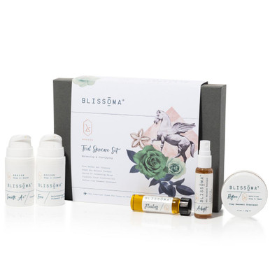 Blissoma Rescue Trial Skincare Set with 5 mini organic facial care