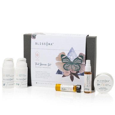 Blissoma Renew Trial Skincare Set with 5 organic mini facial care