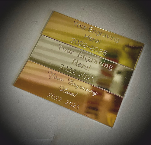 50mm y 15mm Engraving Name and Trophy Plate 50mm y 15mm Engraving Name and Trophy Plate