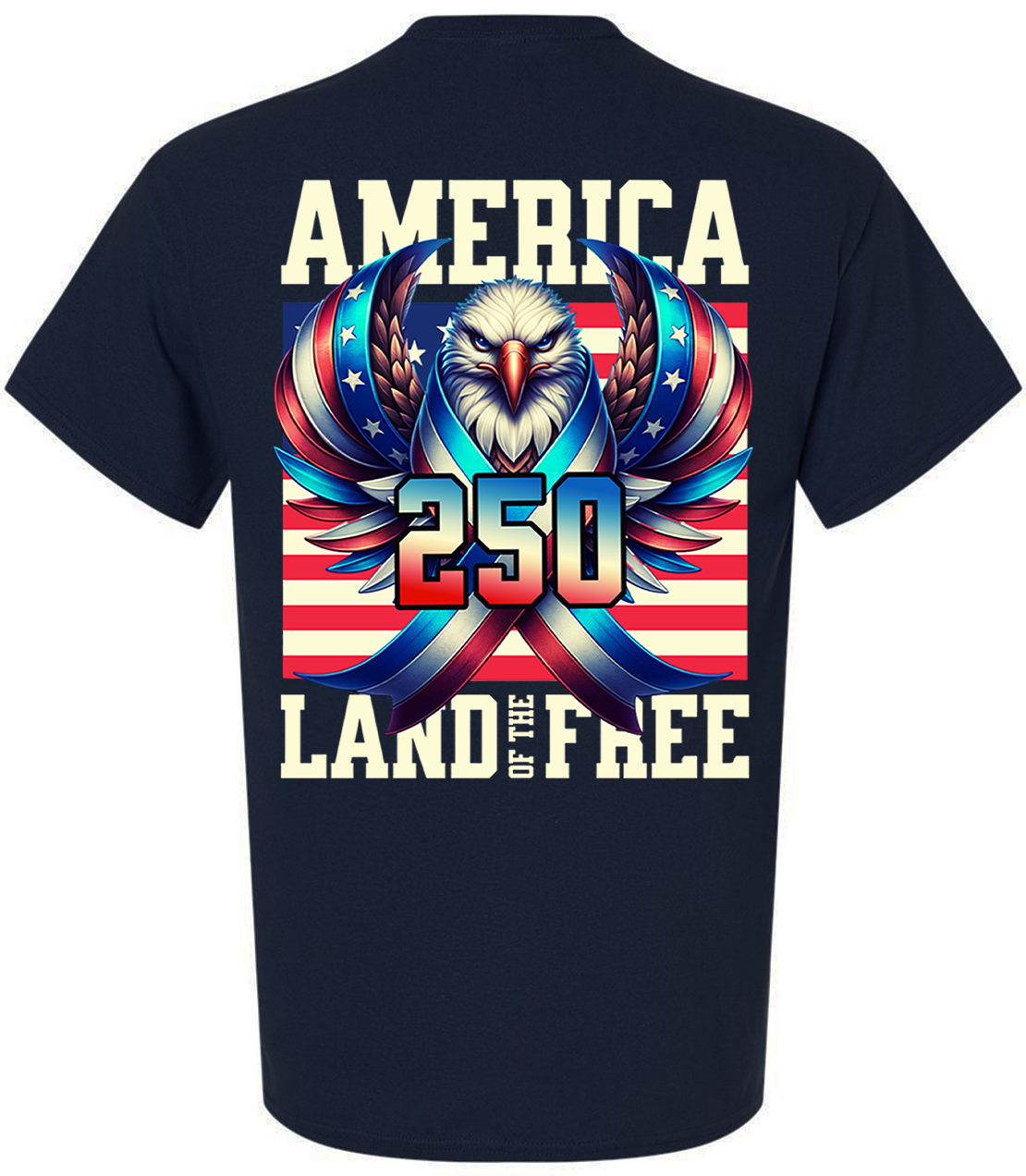 Patriot Pride Men's Graphic T-Shirt - Red, White, & Blue Eagle