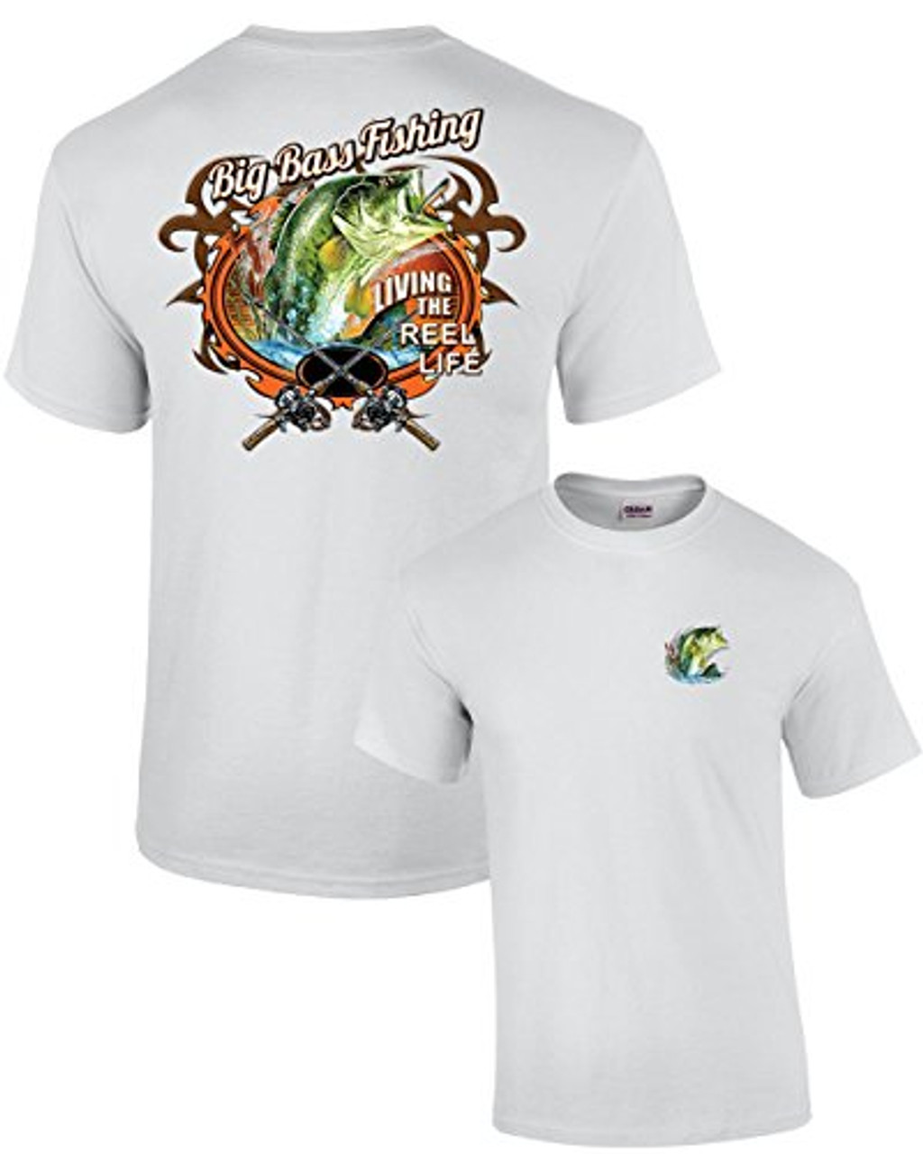 Big Bass Fishing T-shirt Fisherman Outdoors Fish Boating