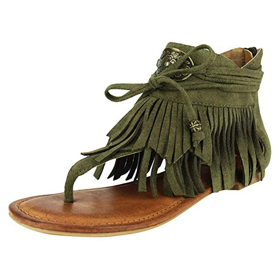 not rated fringe sandals