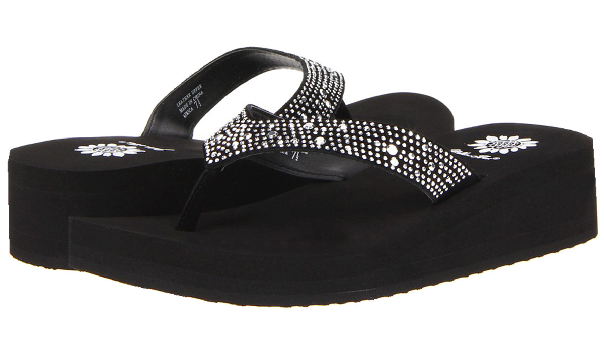 yellow box africa flip flops