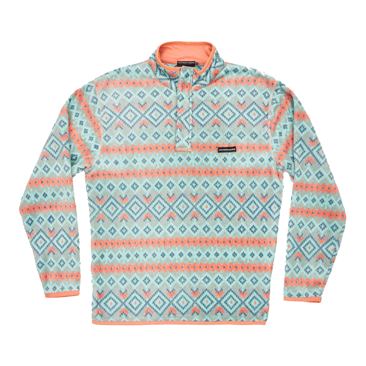 fleece aztec pullover