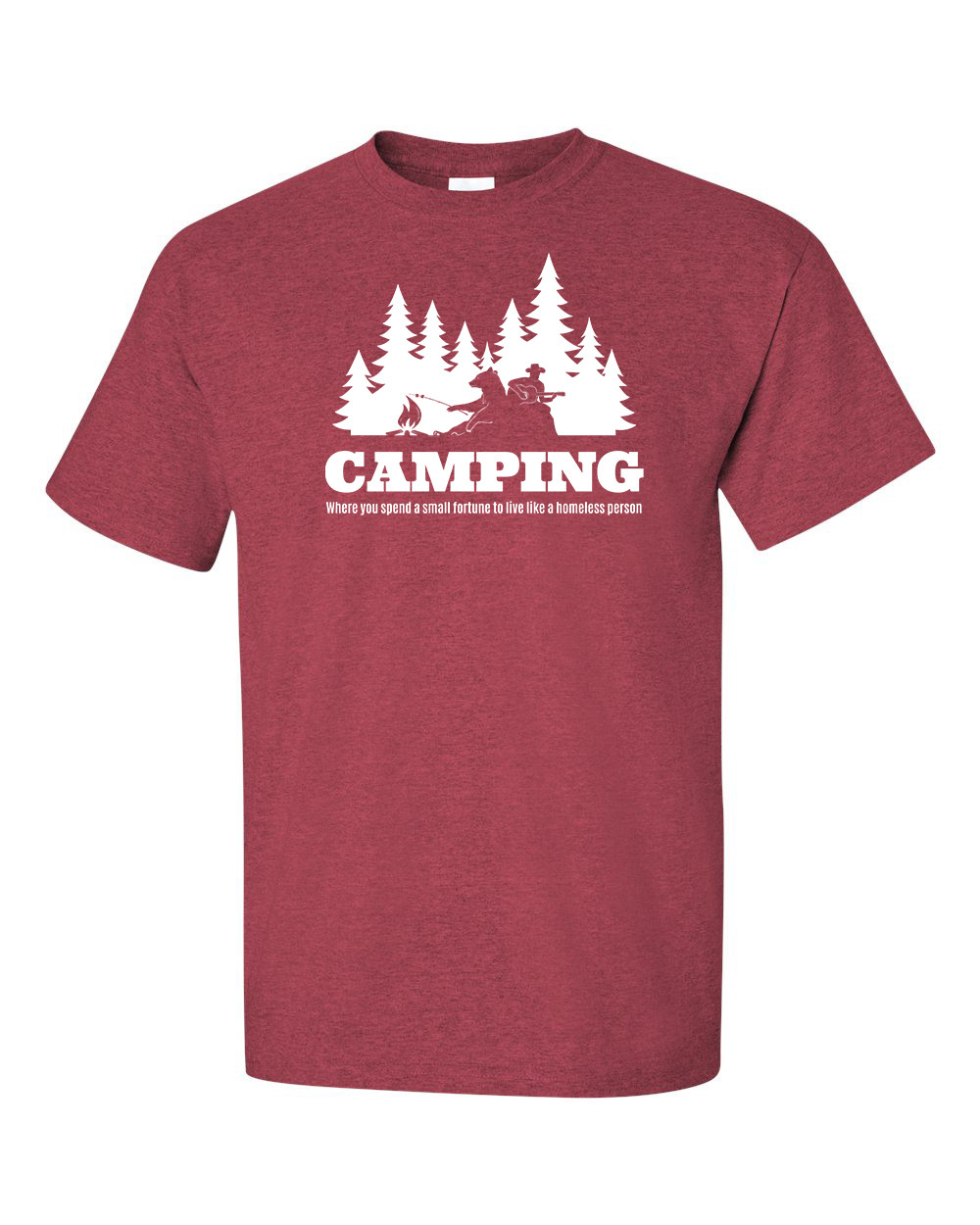 Men's Funny Camping Short Sleeve T-shirt - Trenz Shirt Company