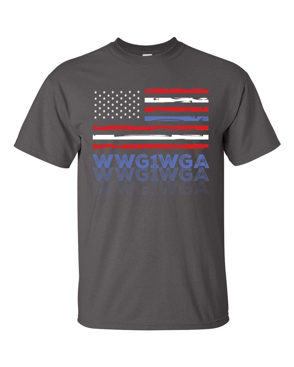 Men's Patriotic WWG1WGA The Storm Is Upon Us Short Sleeve T