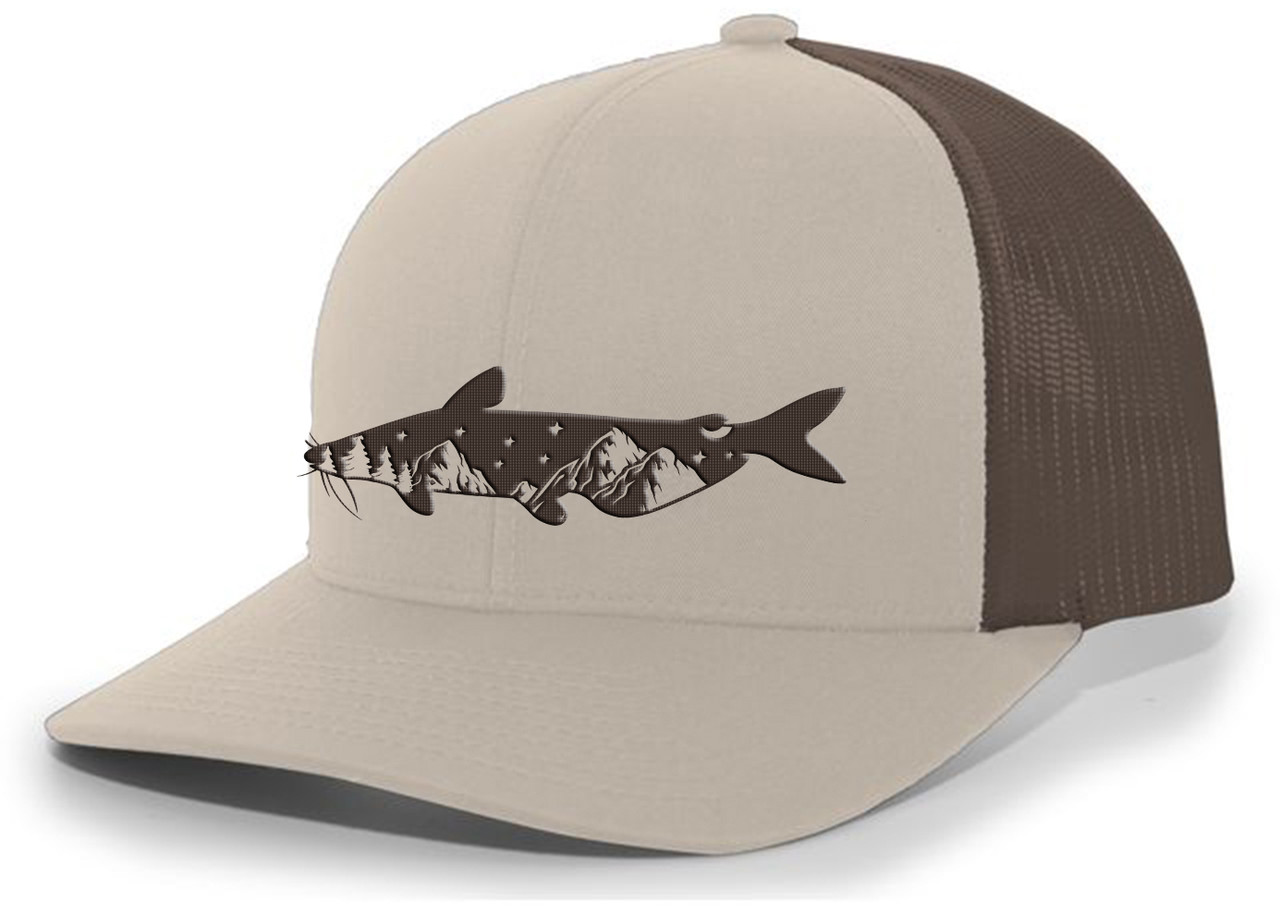 Heritage Pride Freshwater Fish Collection Hat - Crappie Fishing Embroidered Mesh Back Trucker Cap For Men, Adjustable