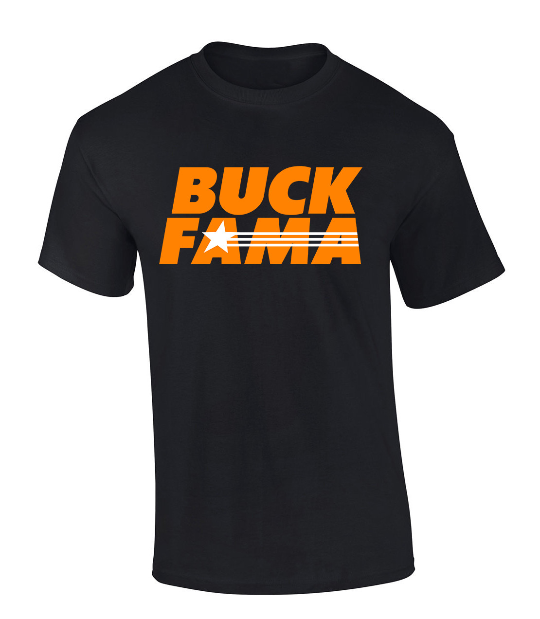 Mens Tennessee Tshirt Funny Buck Fama Team Color Orange and White