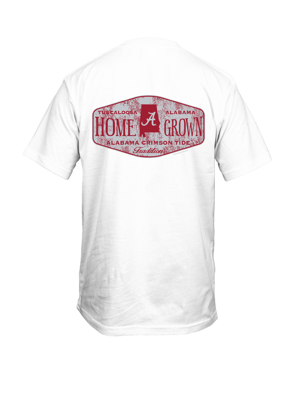 University of Alabama T-Shirt Alabama in White Size 2XL | Cotton/Polyester