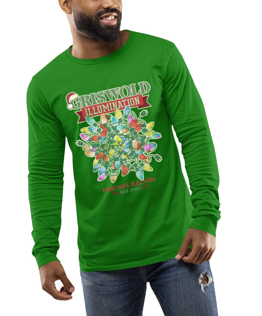 Griswold's Illumination Christmas Lights Funny Holiday Shirt Mens