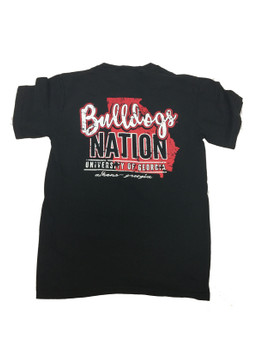 Georgia Bulldogs Mascot State Comfort Color Tee Shirt Pepper Trenz Shirt Company