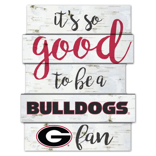 Wincraft Wooden 11x14 Georgia Bulldogs It's so Good to be a Georgia Fan Sign Wincraft Wooden 11x14 Georgia Bulldogs It's so Good to be a Georgia Fan Sign