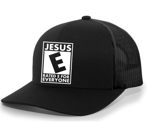 Mens Christian Hat Jesus Rated E for Everyone Mens Christian Mesh Back Trucker Hat Baseball Cap Mens Christian Hat Jesus Rated E for Everyone Mens Christian Mesh Back Trucker Hat Baseball Cap