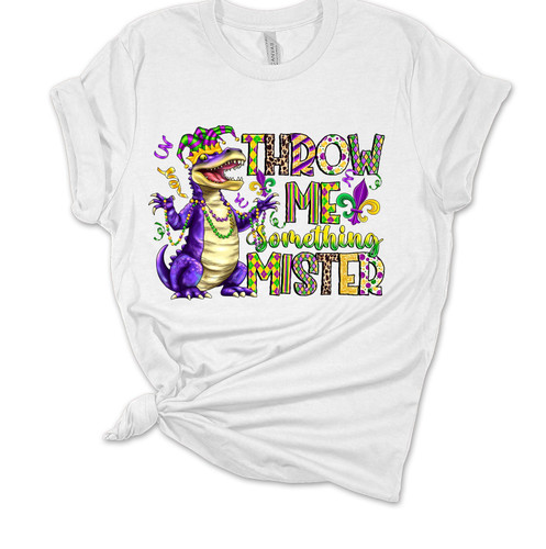 Womens Mardi Gras Tshirt Throw Me Something Mister Short Sleeve T-shirt Womens Mardi Gras Tshirt Throw Me Something Mister Short Sleeve T-shirt