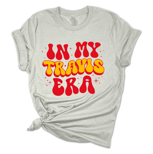 Womens Funny Swift Tshirt In My Travis Era Swift Football Short Sleeve Tshirt Graphic Tee