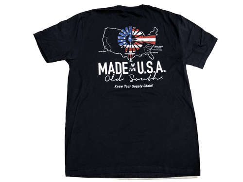 Old South Made In The USA Fourth Of July Comfort Colors Short Sleeve Adult Graphic T-Shirt