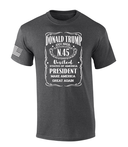 Mens Political Republican Trump Whiskey Label 100% MAGA Funny Mens Short Sleeve T-Shirt Mens Political Republican Trump Whiskey Label 100% MAGA Funny Mens Short Sleeve T-Shirt