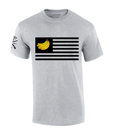 Trenz Shirt Company Banana American Flag USA Bananas Patriotic Short Sleeve T-shirt