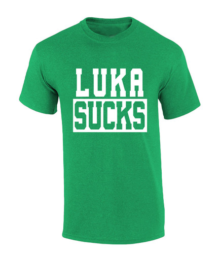 Trenz Shirt Company Luka Sucks Tshirt Boston Inspired Short Sleeve T-shirt
