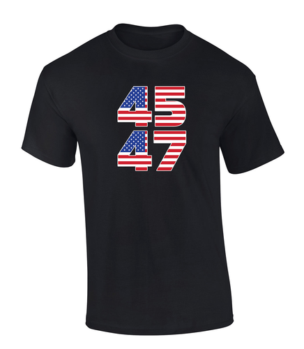 Trenz Shirt Company Republican Election Trump For President 45-47  Short Sleeve Mens Graphic T-Shirt Trenz Shirt Company Republican Election Trump For President 45-47  Short Sleeve Mens Graphic T-Shirt