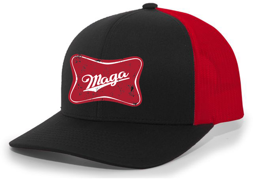 Trenz Shirt Company Mens MAGA Trump Red Label Embroidered Mesh Back Trucker Hat Trenz Shirt Company Mens MAGA Trump Red Label Embroidered Mesh Back Trucker Hat