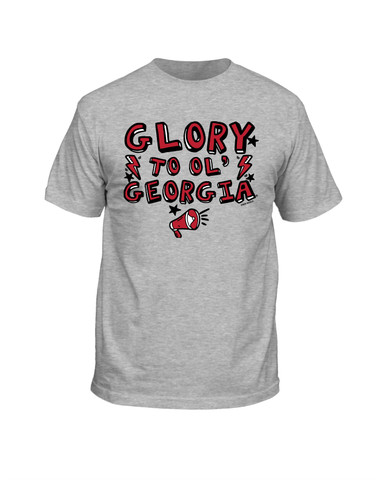 New World Graphics UGA Good Dog Red Womens Short Sleeve Graphic T