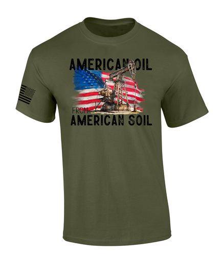 Trenz Shirt Company Mens Oil Rig American Oil American Soil Short Sleeve T-Shirt Trenz Shirt Company Mens Oil Rig American Oil American Soil Short Sleeve T-Shirt