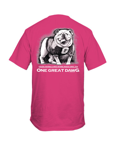 New World Graphics UGA Good Dog Red Womens Short Sleeve Graphic T-Shirt New World Graphics UGA Good Dog Red Womens Short Sleeve Graphic T-Shirt