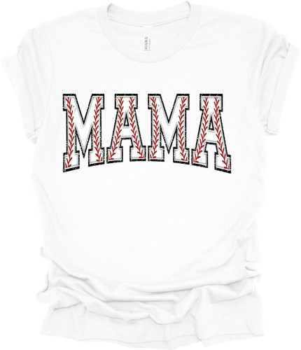 Trenz Shirt Company Baseball Mama Womens Short Sleeve T-shirt