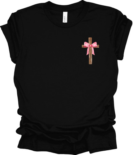 Trenz Shirt Company Jesus Christian Cross Bow Crest Short Sleeve T-shirt