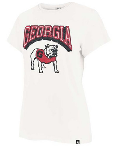 47 Brand Georgia Bulldogs Womens Vintage Spencer Frankie Tee