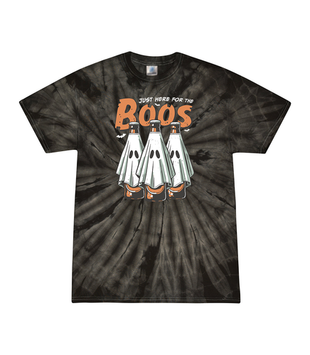 Trenz Shirt Company Men's Just Here For The Boos Vintage Halloween Short Sleeve T-Shirt