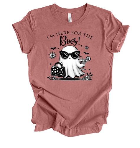 Trenz Shirt Company Women's Funny Halloween Here For The Boos Ghost Short Sleeve T-Shirt Trenz Shirt Company Women's Funny Halloween Here For The Boos Ghost Short Sleeve T-Shirt