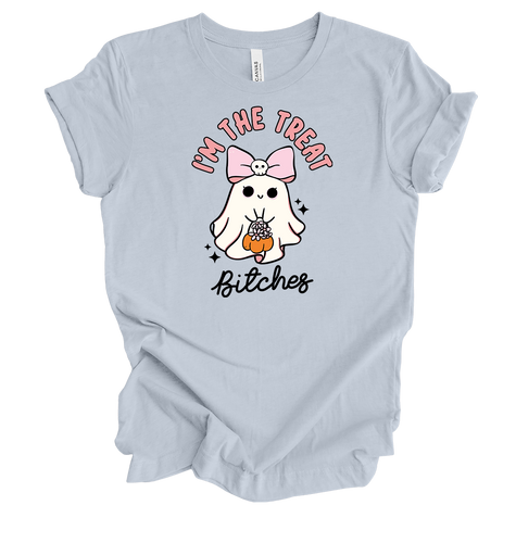 Trenz Shirt Company Women's Halloween Funny I'm The Treat B!tches Short Sleeve T-Shirt Trenz Shirt Company Women's Halloween Funny I'm The Treat B!tches Short Sleeve T-Shirt