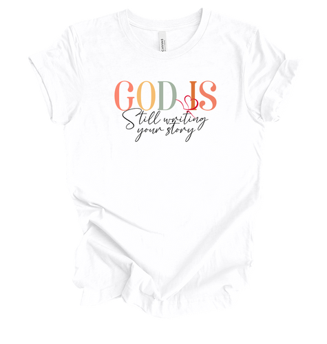 Trenz Shirt Company Christian Tee Cursive God Is Still Writing Your Story Womens Graphic T-Shirt