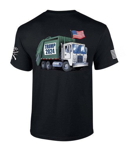 Patriot Pride Men's Funny Trump Trash Truck 2024 Short Sleeve T-Shirt