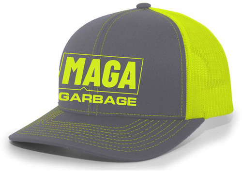 Trenz Shirt Company Mens MAGA Gargage Trump 2024 Mesh Back Trucker Hat