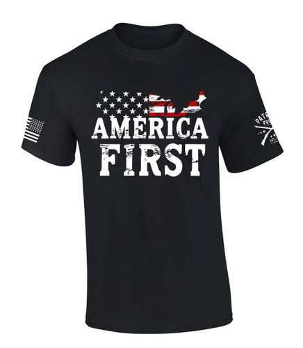 Patriot Pride Mens Patriotic Tshirt America First American Flag USA Short Sleeve T-shirt Patriot Pride Mens Patriotic Tshirt America First American Flag USA Short Sleeve T-shirt