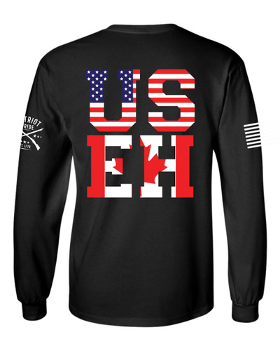 Patriot Pride US EH Funny USA Canada Annex Back Design Long Sleeve T-shirt
