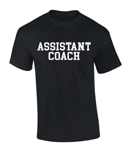 Trenz Shirt Company Assistant Coach T-shirt Sports Team Asst. Coach Front and Back Short Sleeve T-shirt