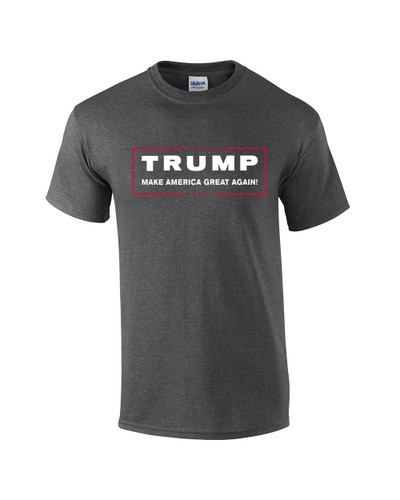 Donald Trump for President Make America Great Again T Shirt, Medium,Dark Grey Heather