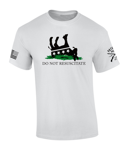 Patriot Pride Democrat Donkey Do Not resuscitate American Flag Patriotic Sleeve T-Shirt