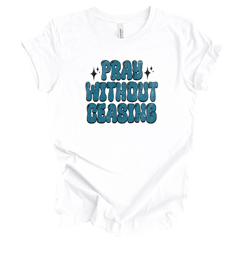 Trenz Shirt Company Fear Not Pray Without Ceasing Womens Christian Short Sleeve T-shirt