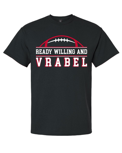 Trenz Shirt Company Mens Graphic T-Shirt - Ready, Willing, and Vrabel Football Design