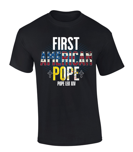 Trenz Shirt Company Mens Graphic T-Shirt - First American Pope, Pope Leo XIV Design