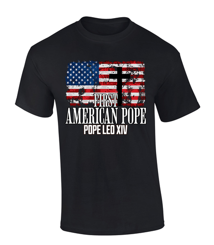 Trenz Shirt Company Mens Graphic T-Shirt - American Made Pope Leo XIV EST. 2025 Design Trenz Shirt Company Mens Graphic T-Shirt - American Made Pope Leo XIV EST. 2025 Design