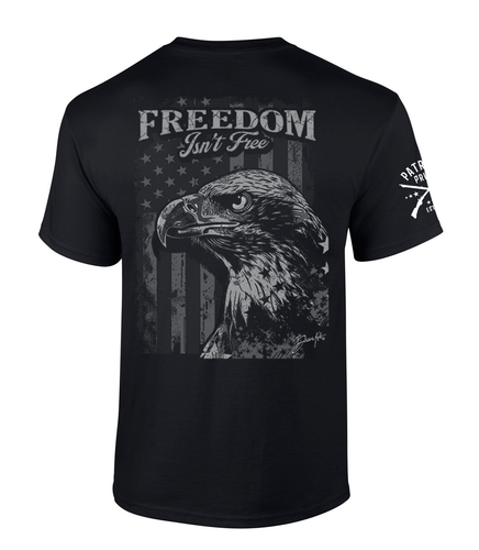 Patriot Pride Mens Graphic T-Shirt - Freedom Isn't Free American Flag, Bald Eagle